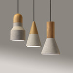 Oak Cement Pendant