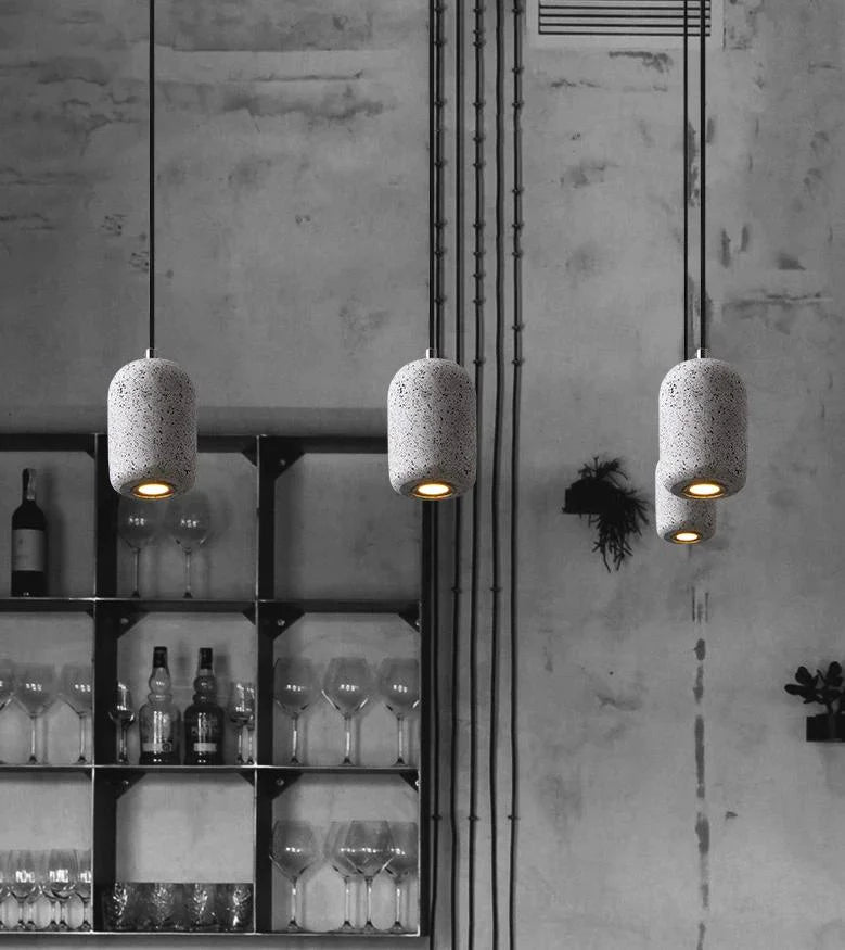 Pave Cement Pendant Light