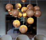 Wood Cluster Chandelier